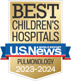 2023-2024 Best Children’s Hospital for Pulmonology and Lung Surgery by U.S. News & World Report