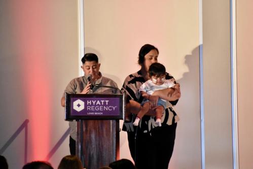 Ashley and Veronica and their son Jordan who was on ECMO.