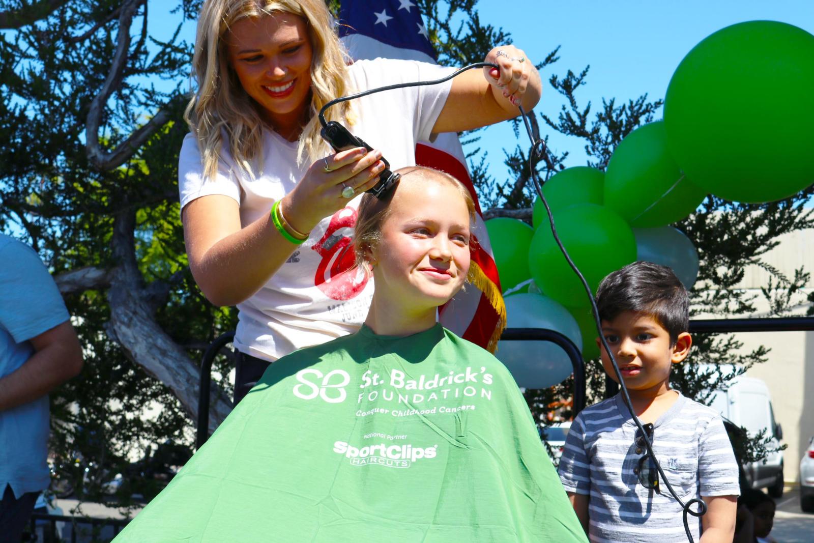 Jillian donating hair